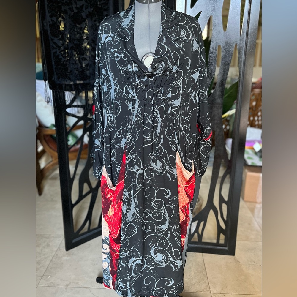 Silk Rouched Dress